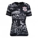 Thailande Maillot Corinthians Paulista Third Femme 2019 2020 Noir Pas Cher