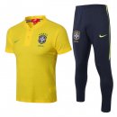 Polo Brésil Ensemble Complet 2018 Jaune Pas Cher