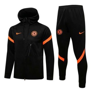 Sweat Shirt Capuche Chelsea 2022 Noir Orange Sweat Shirt Capuche Chelsea 2022 Noir Orange