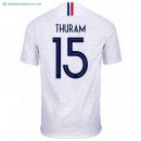 Maillot France Exterieur Thuram 2018 Blanc Pas Cher