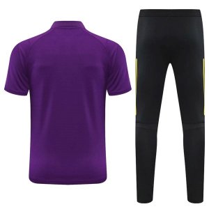 Polo Manchester United Ensemble Complet 2021 2022 Purpura Noir Pas Cher