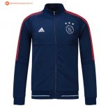 Veste Ajax 2017 2018 Bleu Pas Cher