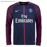 Maillot Paris Saint Germain Domicile ML 2017 2018 Bleu Pas Cher