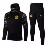 Sweat Shirt Capuche Borussia Dortmund 2021 2022 Noir Pas Cher
