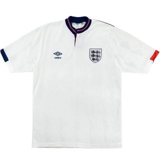 Thailande Maillot Angleterre Domicile Retro 1989 Blanc Pas Cher