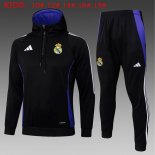 Enfant Sweat Shirt Capuche Real Madrid 2025 2026 Noir 5