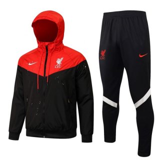 Coupe Vent Liverpool 2022 Noir Rouge Coupe Vent Liverpool 2022 Noir Rouge