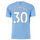 Maillot Manchester City NO.30 Otamendi Domicile 2019 2020 Bleu Pas Cher