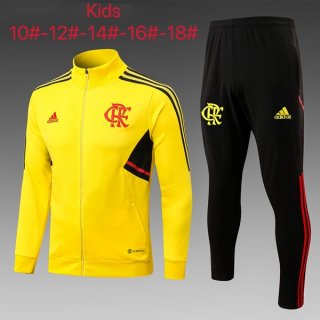 Enfant Survetement Flamengo 2022 2023 Jaune Noir 2 Enfant Survetement Flamengo 2022 2023 Jaune Noir 2