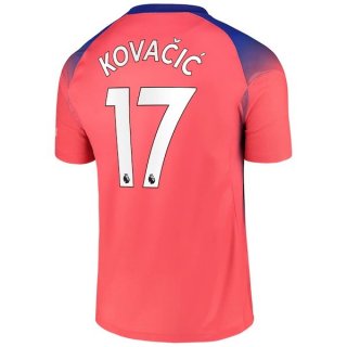 Maillot Chelsea NO.17 Kovacic Third 2020 2021 Orange Pas Cher