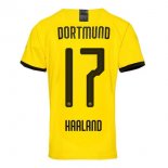 Thailande Maillot Borussia Dortmund NO.17 Haaland Domicile 2019 2020 Jaune