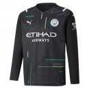 Thailande Maillot Manchester City Gardien ML 2021 2022 Noir Pas Cher