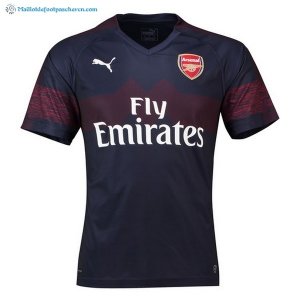 Thailande Maillot Arsenal Exterieur 2018 2019 Bleu Marine Pas Cher