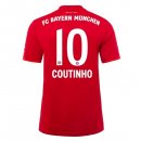 Maillot Bayern Munich NO.10 Coutinho Domicile 2019 2020 Rouge Pas Cher