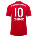 Maillot Bayern Munich NO.10 Coutinho Domicile 2019 2020 Rouge Pas Cher