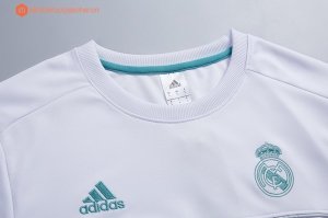 Survetement Real Madrid 2017 2018 Blanc Vert Pas Cher