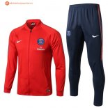 Survetement Paris Saint Germain 2017 2018 Rouge Bleu Marine Pas Cher