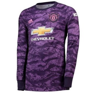 Maillot Manchester United ML Gardien 2019 2020 Purpura Pas Cher Maillot Manchester United ML Gardien 2019 2020 Purpura Pas Cher