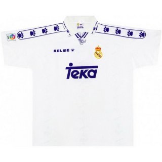 Thailande Maillot Real Madrid Domicile Retro 1994 1996 Blanc Pas Cher