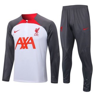Training Liverpool 2022 2023 Blanc Gris Training Liverpool 2022 2023 Blanc Gris