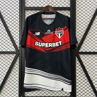 Thailande Maillot Sao Paulo Pre-Match 2025 2026 Noir Rouge Thailande Maillot Sao Paulo Pre-Match 2025 2026 Noir Rouge