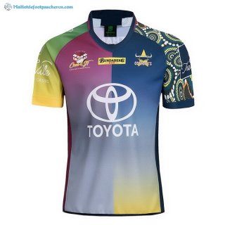 Maillot Cowboys Edición Conmemorativa Rugby 2018 Bleu Rose Pas Cher