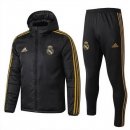 Veste Vers Le Bas Real Madrid Ensemble Complet 2019 2020 Noir Pas Cher