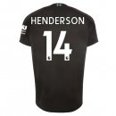 Maillot Liverpool NO.14 Henderson Third 2019 2020 Noir Pas Cher