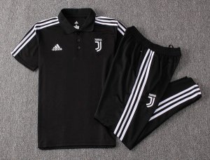 Polo Juventus Ensemble Complet 2018 2019 Noir Pas Cher