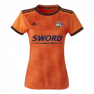 Maillot Lyon Third Femme 2018 2019 Orange Pas Cher