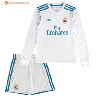 Maillot Real Madrid Domicile ML Enfant 2017 2018 Pas Cher Maillot Real Madrid Domicile ML Enfant 2017 2018 Pas Cher
