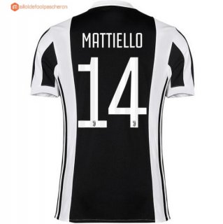 Maillot Juventus Domicile Mattiello 2017 2018 Pas Cher