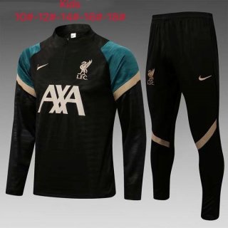 Enfant Training Top Liverpool 2022 Noir Vert Enfant Training Top Liverpool 2022 Noir Vert
