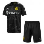 Maillot Borussia Dortmund Exterieur Enfant 2019 2020 Negro Pas Cher