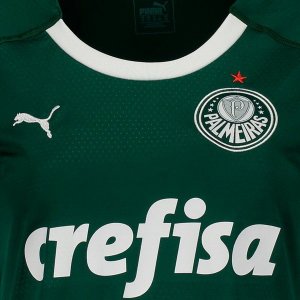 Maillot Palmeiras Domicile Femme 2019 2020 Vert Pas Cher