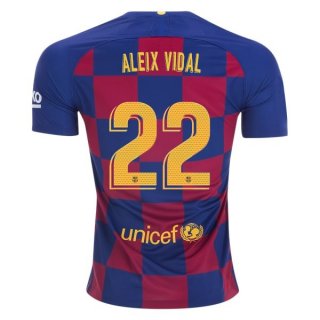 Maillot Barcelona NO.22 Aleix Vidal Domicile 2019 2020 Bleu Rouge Pas Cher Maillot Barcelona NO.22 Aleix Vidal Domicile 2019 2020 Bleu Rouge Pas Cher