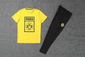 Entrainement Borussia Dortmund Ensemble Complet 2019 2020 Jaune Noir Pas Cher