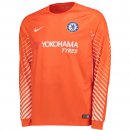 Maillot Chelsea ML Gardien 2017 2018 Orange Pas Cher