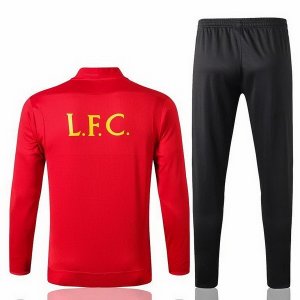 Survetement Enfant Liverpool 2019 2020 Noir Rouge Pas Cher