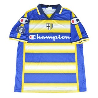 Thailande Maillot Parma Exterieur Retro 2004 2005 Bleu Jaune Thailande Maillot Parma Exterieur Retro 2004 2005 Bleu Jaune