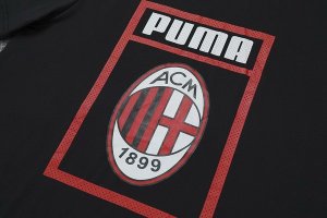 Entrainement AC Milan Ensemble Complet 2019 2020 Noir Rouge Pas Cher