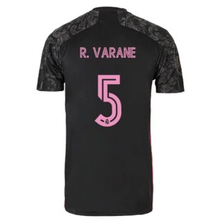 Maillot Real Madrid Third NO.5 Varane 2020 2021 Noir Pas Cher Maillot Real Madrid Third NO.5 Varane 2020 2021 Noir Pas Cher