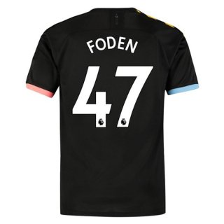 Maillot Manchester City NO.47 Foden Exterieur 2019 2020 Noir Pas Cher Maillot Manchester City NO.47 Foden Exterieur 2019 2020 Noir Pas Cher