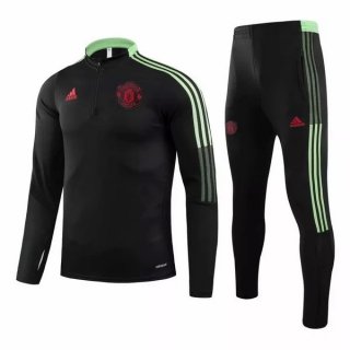 Survetement Manchester United 2021 2022 Noir Rouge Vert Survetement Manchester United 2021 2022 Noir Rouge Vert