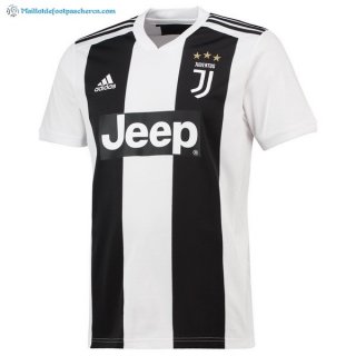 Maillot Juventus Domicile 2018 2019 Blanc Noir Pas Cher