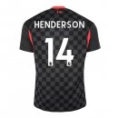 Maillot Liverpool NO.14 Henderson Third 2020 2021 Noir Pas Cher