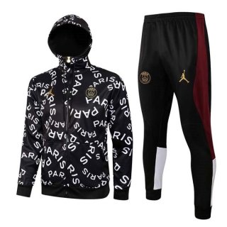 Sweat Shirt Capuche Paris Saint Germain 2022 Blanc Noir Sweat Shirt Capuche Paris Saint Germain 2022 Blanc Noir