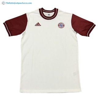 Maillot Bayern Munich Édition Commémorative 2018 2019 Blanc Pas Cher