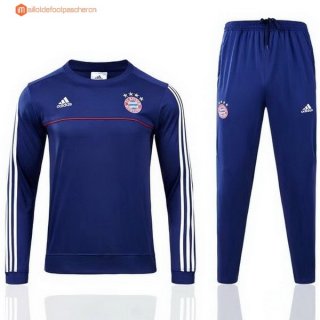 Survetement Bayern Munich 2017 2018 Bleu Pas Cher