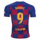 Maillot Barcelona NO.9 Suarez Domicile 2019 2020 Bleu Rouge Pas Cher